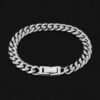 Men’s 8mm Miami Cuban Link Chain & Bracelet Set in White Gold – Luxury Jewelry