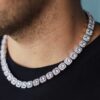 12mm Imperial Moissanite Diamond Chain Necklace – Luxurious Brilliance