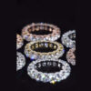 Stunning 5mm Iced Out VVS1 Moissanite Eternity Ring for Timeless Elegance