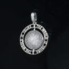 Rotating Moissanite Ice Globe Pendant Necklace – Stunning Brilliance & Elegance