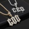 Custom Moissanite Ice Out Glitch Letter Pendant – Sparkling Personalized Jewelry