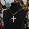 Brilliant Cross Moissanite Square Pendant Necklace – Luxurious Jewelry Gift