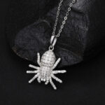 S925 Moissanite Spider Pendant Necklace – Elegant Fashion Jewelry