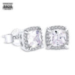 Elegant Men’s Princess Cut Moissanite Stud Earrings | Premium Quality Bling