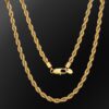 6mm Men’s Rope Chain Necklace in 18K Gold & White Gold – Premium Quality Design