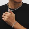 6mm Men’s Rope Chain and Bracelet Set – Stylish Jewelry for Him