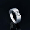 1.0 Carat VVS1 Moissanite Men’s Engagement Ring – Luxury & Brilliance