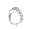 Stunning 2.0 Carat VVS1 Moissanite Men’s Ring – Brilliant and Durable