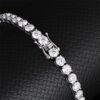 5mm S925 Silver Moissanite Tennis Bracelet | Elegant Ice Jewelry