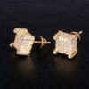 10mm S925 Moissanite Hip-Hop Stud Earrings for Men – Iced Out Style