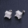 10mm S925 Moissanite Hip-Hop Stud Earrings for Men – Iced Out Style