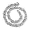 Two-Tone Moissanite Cuban Chain – 10mm/16mm Star & Demon Eye Design