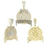 Moissanite Hip Hop ‘RICH FOREVER’ Money Bag Pendant – Luxurious Jewelry for Trendsetters