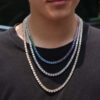 Trendy Hip Hop ed Zircon Tennis Chain for Stylish Accessories