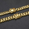 14K Gold Plated Large Cuban Link Chain – Available in 16/18/20mm s