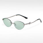 Chic Moissanite Rimless Fashion Sunglasses – Stylish UV Protection