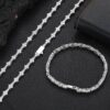 S925 Moissanite Tennis Bracelet – Elegant 6.5mm Gemstone Jewelry for Women