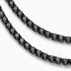 Stunning 5mm Black Moissanite Tennis Chain in 18K Black Gold