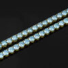 4mm Rare Blue Moissanite Tennis Chain – Stunning Ice Jewelry for Ultimate Elegance