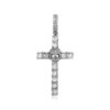 Stunning Diamond Skull Cross Moissanite Pendant Necklace – Unique Jewelry Design