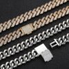 10MM Moissanite Diamond Prong Set Cuban Link Bracelet for Elegant Style