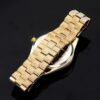 Luxury Gold Fully Iced Round Bezel Men’s Watch – Elegant Timepiece