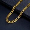 Gold 5mm Stainless Steel Figaro Chain – Durable & Stylish Jewelry