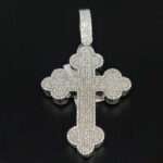 Elegant S925 Moissanite Plum Cross Tennis Chain Set – Stunning Jewelry for Any Occasion