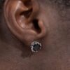 Stunning Black Round Cut Moissanite Stud Earrings – Perfect for Any Occasion