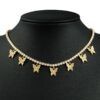 Butterfly Tennis Choker Necklace – Elegant Jewelry for Women