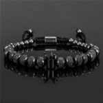 Royal King Crown Beads Adjustable Bracelet – Stylish Fashion Accessory