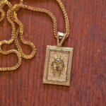 Stunning Moissanite Square Tutankhamun Pendant Necklace – Elegant Jewelry for Every Occasion