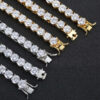 Stunning 6mm Moissanite Diamond Tennis Chain Necklace for Elegant Style