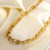 “Stylish Gold Horseshoe Chain Necklace – Lucky Charm Jewelry for Women”