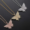 Elegant Butterfly Pendant Necklace for Women – Delicate Silver Jewelry