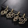 Elegant Gold Cursive Initial Letters A-Z Pendant | Personalized Jewelry