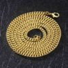 Gold 3mm Cuban Chain Necklace | Durable, Stylish & Affordable Jewelry