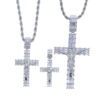 Stunning Ice Cross Jesus Pendant with Zircon & Moissanite – Premium Jewelry