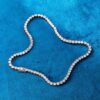 Stunning 5mm Moissanite Tennis Chain in 18K White Gold – Elegant Jewelry for Every Occasion