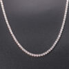 Luxurious 925 Sterling Silver Moissanite Tennis Chain – Sparkling Elegance