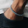 Men’s 5mm Blue Moissanite Tennis Bracelet – Elegant & Durable Jewelry