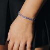 Elegant 5mm Purple Tennis Bracelet for Women – Stunning Gemstone Jewelry