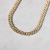 14K Gold 9mm Moissanite Diamond Cuban Link Chain – Luxurious Style