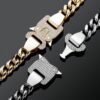 12mm Gold Moissanite Cuban Link Chain with Iced Heavy Buckle – Luxurious Jewelry