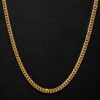 Premium 6mm Gold Diamond-Cut Cuban Link Chain for Men & Women