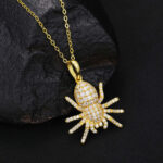 S925 Moissanite Spider Pendant Necklace – Elegant Fashion Jewelry