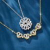 Charming Detachable Four-Leaf Clover Pendant Necklace – Unique & Fashionable Jewelry