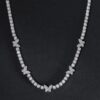 Optimized “5mm Moissanite Butterfly Tennis Chain Necklace in White Gold – Elegant & Durable”