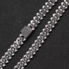 13MM Moissanite Diamond Cuban Chain Necklace | Prong Set Jewelry for Elegance