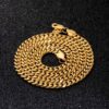 Premium 6mm Gold Diamond-Cut Cuban Link Chain for Men & Women